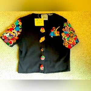 One of a kind Michael Simon whimsical sweater worn twice